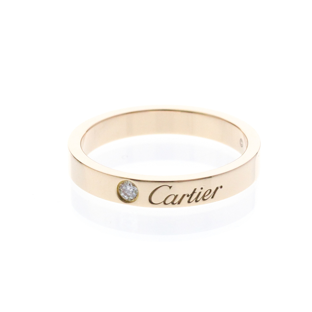 Cartier Cartier C De Cartier Wedding Ring With 1 Diamond Pink Gold (18K) Fash...